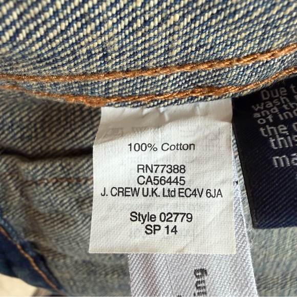 J.Crew Women's Classic Indigo Denim Jacket Size XS 36160 - Picture 9 of 13